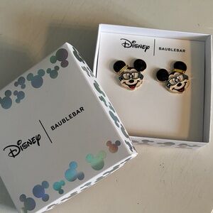 BaubleBar Disney Mickey Mouse Earrings - Black and White